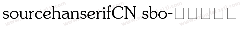 sourcehanserifCN sbo字体转换